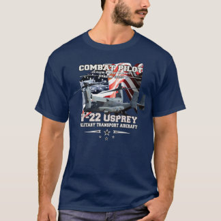 V22 Osprey multimission tiltrotor military aircraf T-Shirt