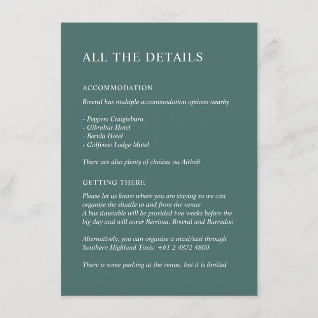 V6 Watercolour ChloeNick #466D69 details Enclosure Card (Front)