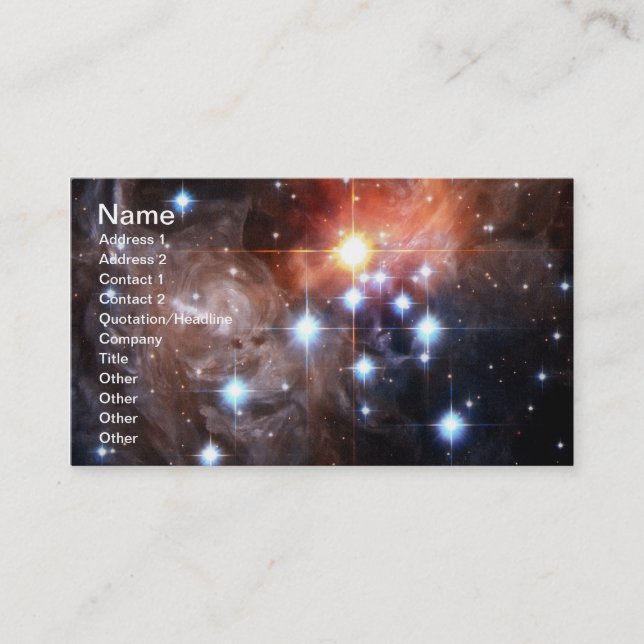 V838 Monocerotis star NASA Business Card (Front)