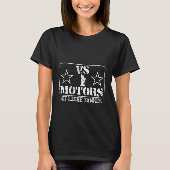 V8 engine, US car, driver machine mechanic lover T-Shirt (Front)