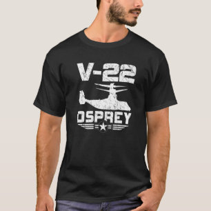 V 22 MV 22 CMV 22B Osprey SVTOL Aircraft Distresse T-Shirt