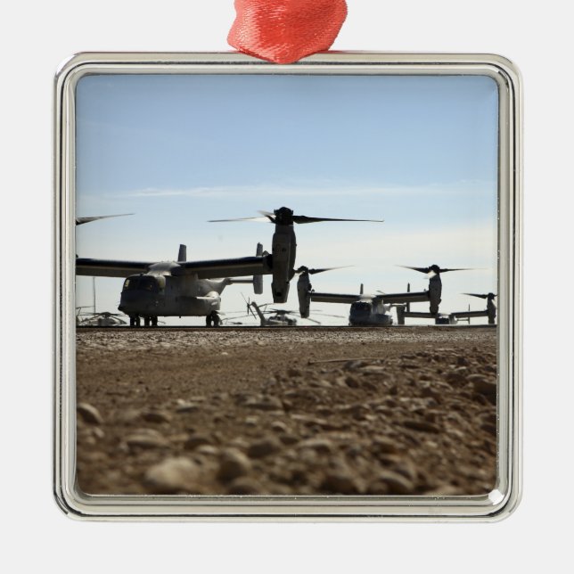 V-22 Osprey tiltrotor aircraft Metal Tree Decoration (Front)