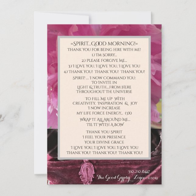 V.4 SPIRIT GOOD MORNING! Inspiration & Joy Thank You Card (Front)