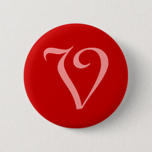 V 6 CM ROUND BADGE