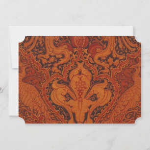 V&A Red Peacock Frieze Holiday Card