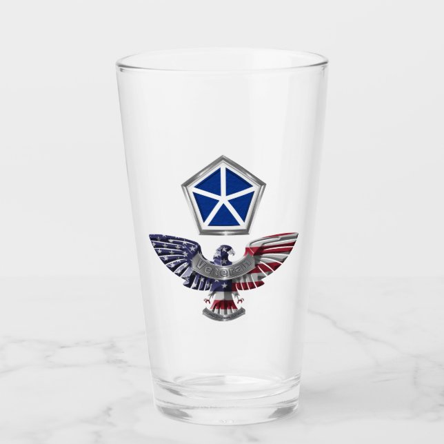 V Armoured Corps Eagle with Patch Glass (Front)