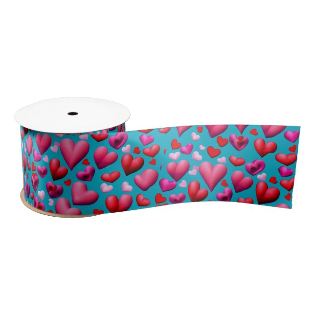 V-day Heart Satin Ribbon (Spool)