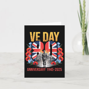 V E Day 80th Anniversary 2025 Flag Ve Day Costume Card