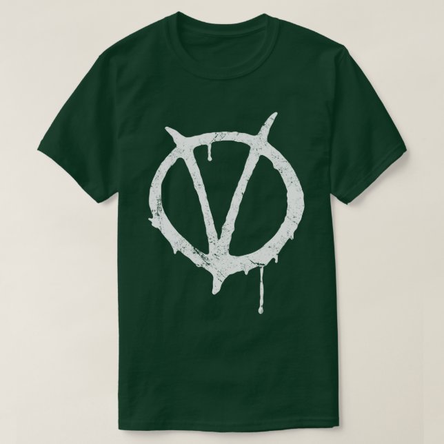V for Vendetta Vintage2 T-Shirt (Design Front)