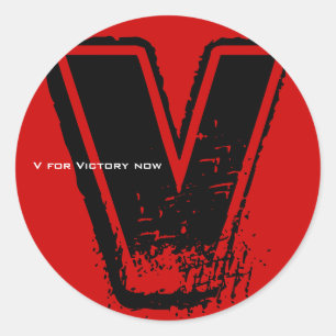 V For Victory Sticker 6
