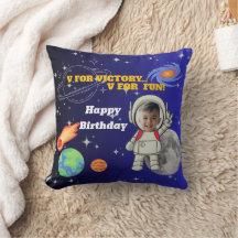 V For Victory V For Fun Astronaut Boy Birthday