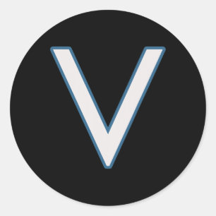 V Games Funny Gaming Video Game Adult Classic Round Sticker