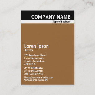 V Header Band - Black with Brown 996633 Business Card