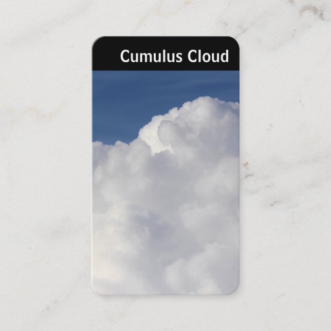 V Header - Cumulus Cloud Business Card (Front)