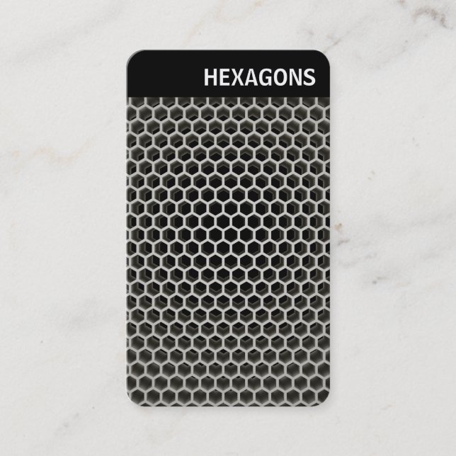 V Header - Honeycomb Warm Business Card (Front)