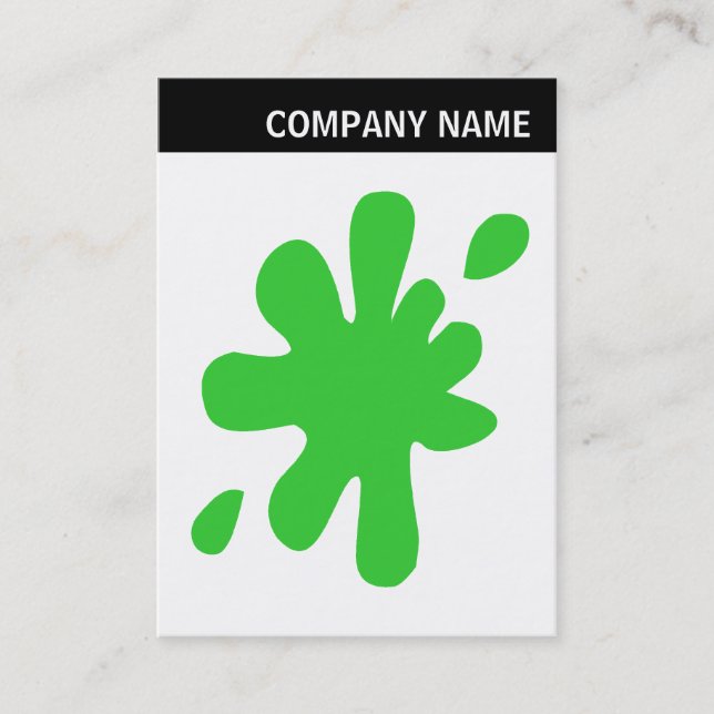 V Header - Image - Big Green Blot Business Card (Front)