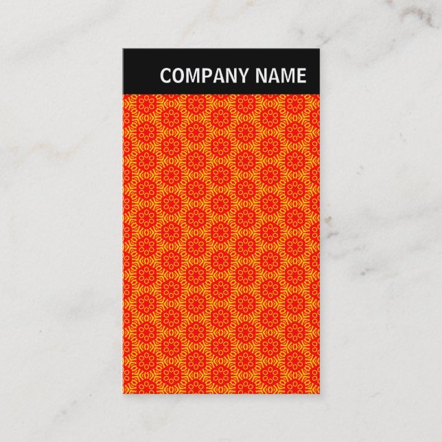 V Header - Image - Geometric Pattern Business Card (Front)