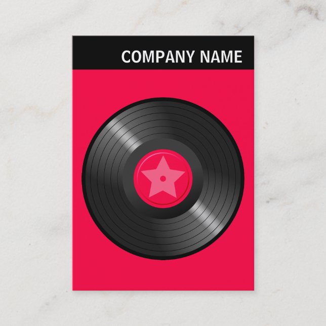 V Header - Image - LP Record Business Card (Front)