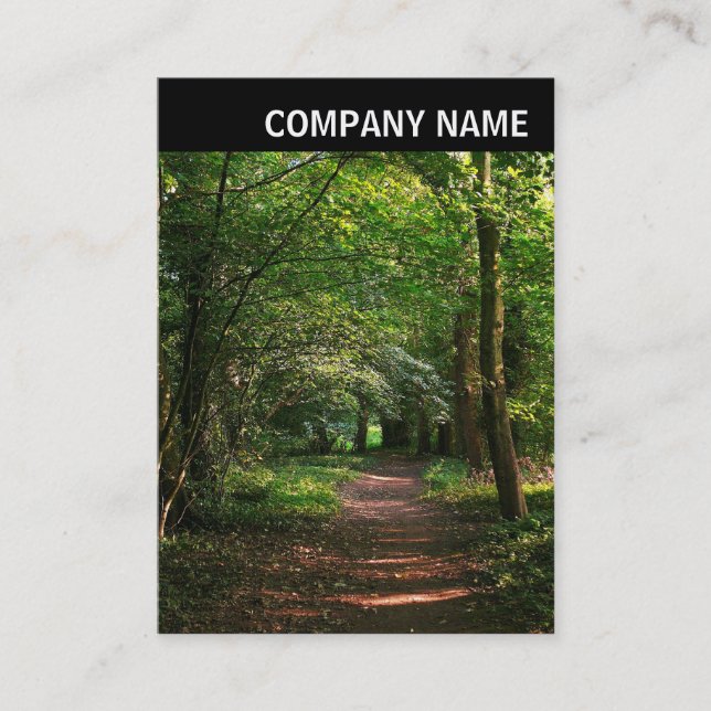 V Header - Image - Path in the Woods Business Card (Front)