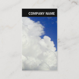 V Header - Photo - Cumulous Clouds Business Card