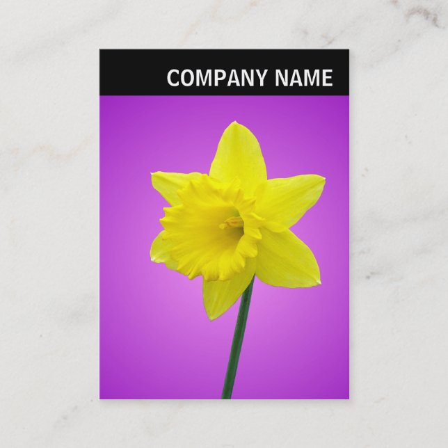 V Header - Photo - Daffodil Business Card (Front)