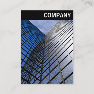 V Header - Reflective Office Block Business Card