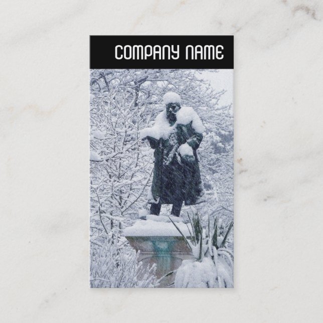 V Header - Snow in the Park Business Card (Front)