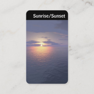 V Header - Sunrise/Sunset Business Card