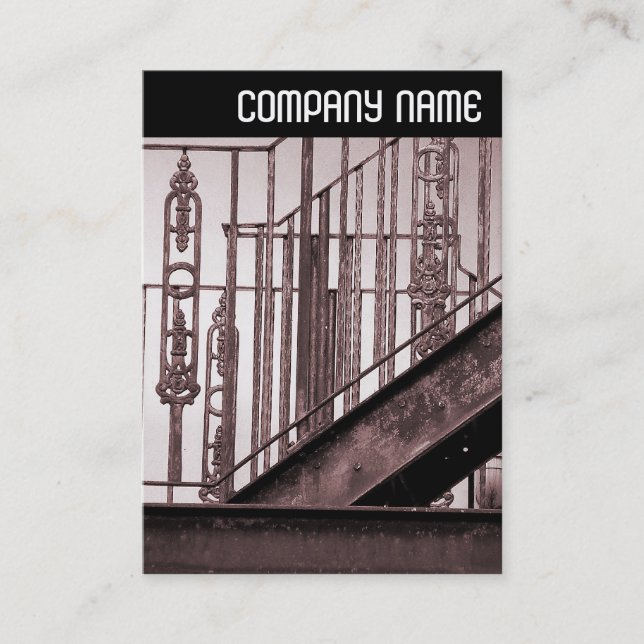 V Header - Victorian Fire Escape Business Card (Front)