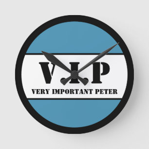 V.I.P ROUND CLOCK