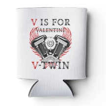 V is for Valentine, V-Twin Motorcycle. Biker