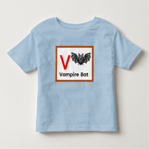 V is for Vampire Bat Toddler T-Shirt