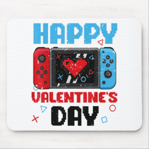 V Is For Video Games Funny Valentines Day Gamer Co Mouse Pad