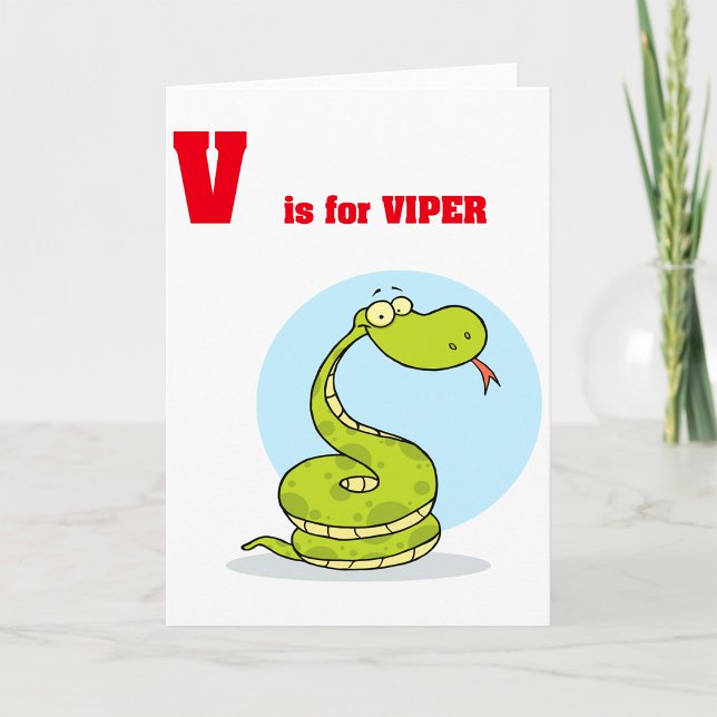 V is for Viper Greeting Cards (Creator Uploaded)