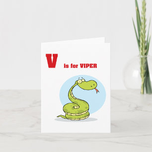 V is for Viper Note Cards