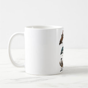 V is for Vulture.Vulture Illustration Majestic Sca Coffee Mug