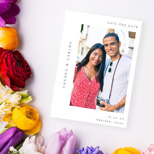 V MOD 2 Simple Photo Save the Date Invitation