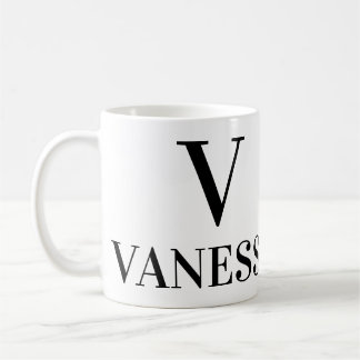 (V) NAME, LETTER & POSITIVE DESCRIPTION CUSTOMISE COFFEE MUG