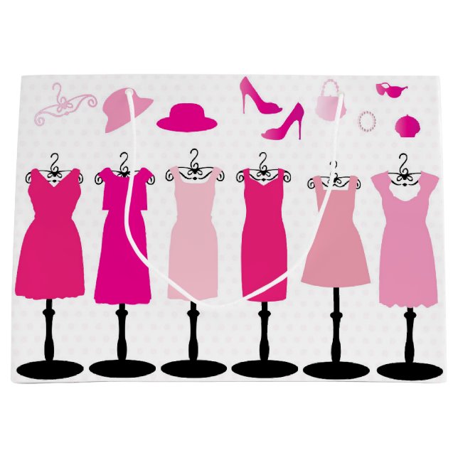 V Pink Dress - Gift Bag (Front)