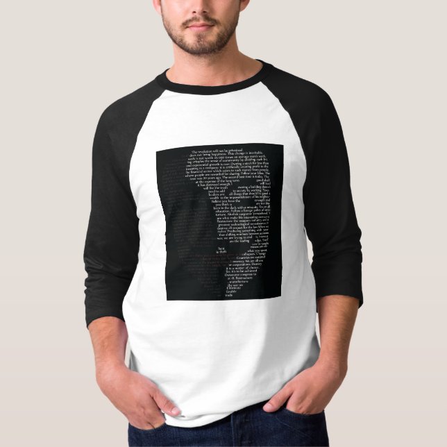 V protest shirt, 3/4 sleeves T-Shirt (Front)