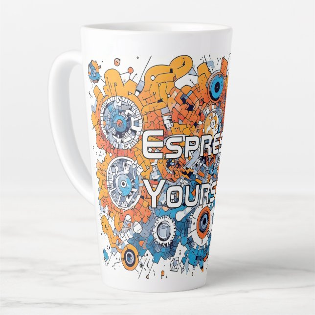 V-Pulse 2 Latte Mug (Left Angle)