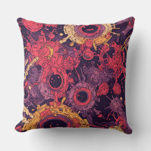 V-Pulse 6 Throw Pillow