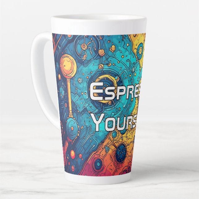 V-Pulse 7 Latte Mug (Left Angle)