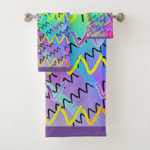 V Repeat  Bath Towel Set