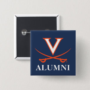 V Sabre Alumni 15 Cm Square Badge