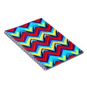 V Shape Seamless Pattern with Hearts  Notebook