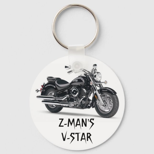 V-Star Bike keys Key Ring (Front)