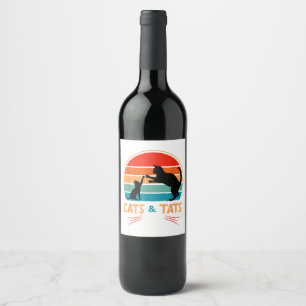 v wine label