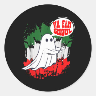 Va Fan Ghoul For Men Women Italian Funny Halloween Classic Round Sticker