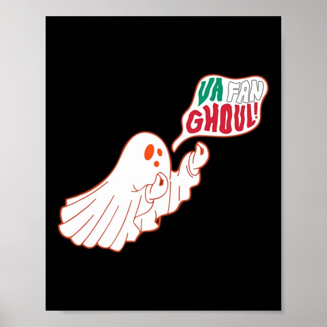 Va Fan Ghoul Funny Italian Ghost Halloween Italian Poster (Front)
